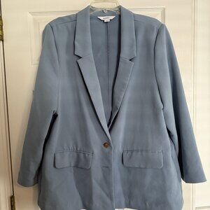 Relaxed Boxy Suit Blazer Cornflower - Women's